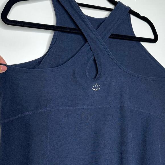 Beyond Yoga Spacedye Under Lock & Key Dress Women's Built in Bra Blue Size 2X - Picture 5 of 7